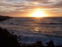 Coucher de soleil à Rapa Nui