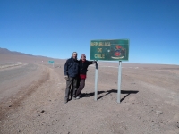 Frontière bolivienne avec le Chili: 4000m, -15°C!