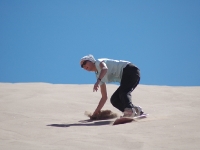 Sand-Surf dans la vallée de la mort