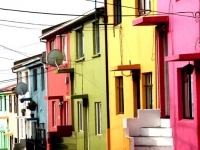 Rue colorée de Valapraiso