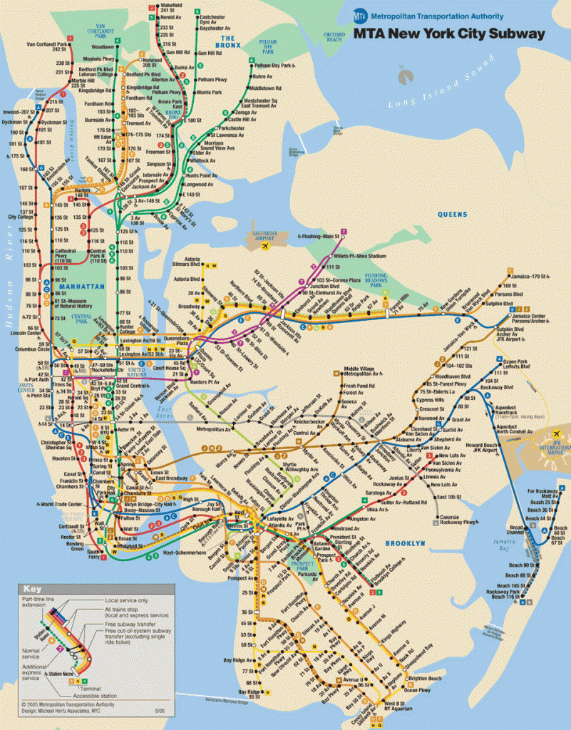 new-york-subway-map Carte du métro